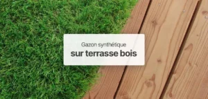 Illustration : Comment poser un gazon synthétique sur du bois ?