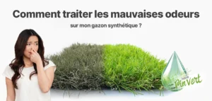 Illustration : Comment éliminer les mauvaises odeurs sur un gazon synthétique ?