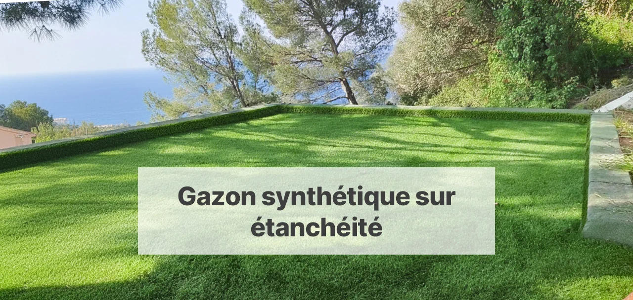 Poser un gazon synthétique sur une couche d'étanchéité